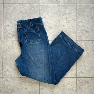 Anthropologie High Rise Wide Leg Jeans